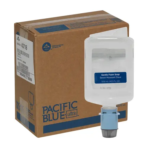 Pacific Blue Ultra Hand Soap Foam 1200 mL Unscented Clear Touchless Gentle - pack of 3 Pacific Blue Ultra Hand Soap Foam 1200 mL Unscented Clear Touchless Gentle - pack of 3