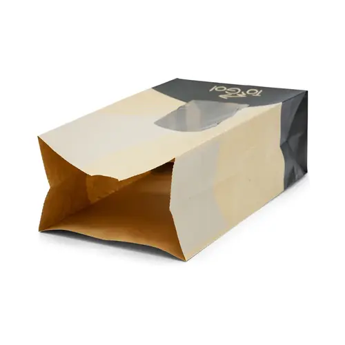 Bagcraft EcoCraft ToGo! Take-Out Bag 5X3X9.625 IN 4 LB Paper 4# With Window Vented - pack of 500 Bagcraft EcoCraft ToGo! Take-Out Bag 5X3X9.625 IN 4 LB Paper 4# With Window Vented - pack of 500