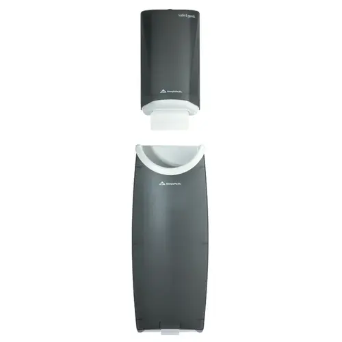Safe-T-Gard Paper Towel Dispenser & Waste Receptacle 4X6.6X11 IN Smoke Safe-T-Gard Paper Towel Dispenser & Waste Receptacle 4X6.6X11 IN Smoke