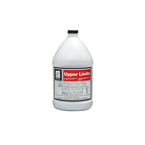 Upper Limits Floor Finish 1 GAL Burnishing Alkaline RTU 20% Solids Ultra High Speed (UHS) White - pack of 4 Upper Limits Floor Finish 1 GAL Burnishing Alkaline RTU 20% Solids Ultra High Speed (UHS) White - pack of 4