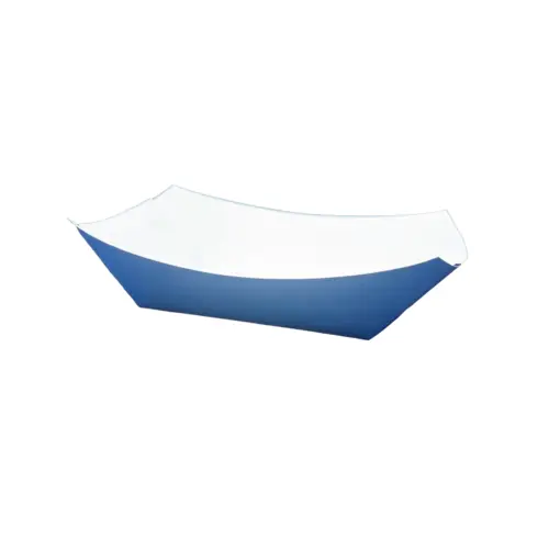 Food Tray 2 LB Paper Blue Rectangle - pack of 1000 Food Tray 2 LB Paper Blue Rectangle - pack of 1000