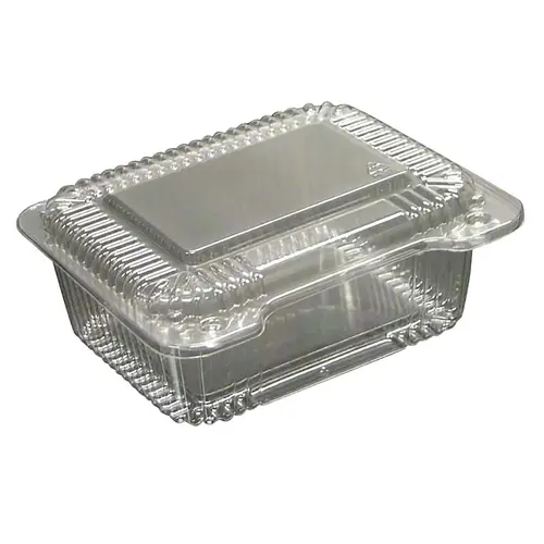 WNA Take-Out Container Hinged With Flat Lid 6.25X5X2.25 IN PET Clear Rectangle - pack of 300 WNA Take-Out Container Hinged With Flat Lid 6.25X5X2.25 IN PET Clear Rectangle - pack of 300