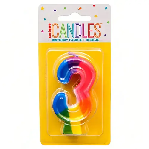 Candle Multicolor #3 - pack of 6 Candle Multicolor #3 - pack of 6