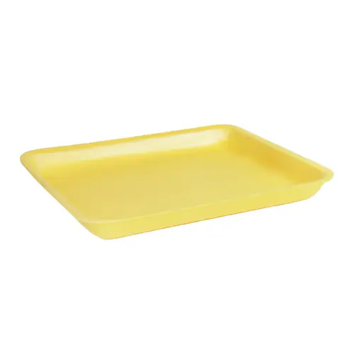 10S Meat Tray 1 Compartment Polystyrene Foam Yellow - pack of 500 10S Meat Tray 1 Compartment Polystyrene Foam Yellow - pack of 500