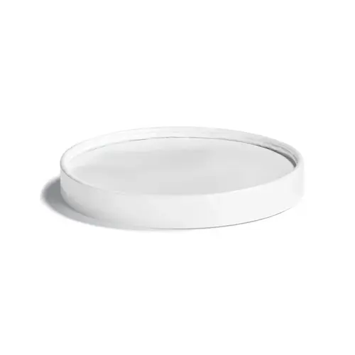 Lid Flat Paperboard White Round For 64 OZ Bowl - pack of 250 Lid Flat Paperboard White Round For 64 OZ Bowl - pack of 250