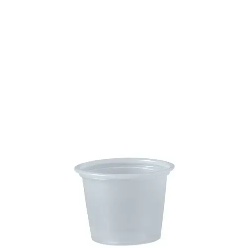 Solo Souffle & Portion Cup 1 OZ PS Translucent Round Stackable - pack of 2500 Solo Souffle & Portion Cup 1 OZ PS Translucent Round Stackable - pack of 2500