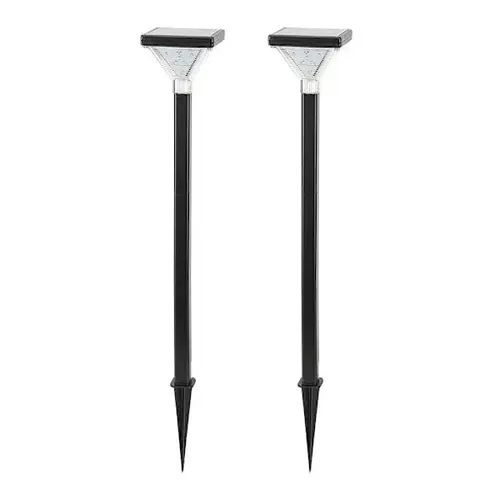 Luxor Solar Pathway Light, 22-3/4"H, Black - pack of 2 Luxor Solar Pathway Light, 22-3/4"H, Black - pack of 2