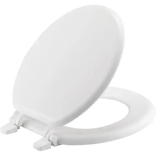 Round Wood Closed Front Toilet Seat In White - pack of 10 Round Wood Closed Front Toilet Seat In White - pack of 10