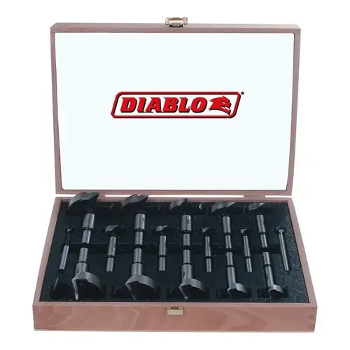 Diablo Forstner Bit Set, 16-Piece, HSS Diablo Forstner Bit Set, 16-Piece, HSS
