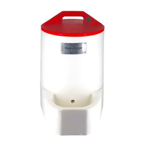 Gallagher Poultry Waterer, 5 gal, Polyethylene, White Gallagher Poultry Waterer, 5 gal, Polyethylene, White