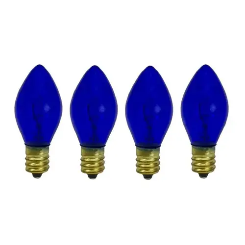 Santas Forest Filament Bulb, C9 Lamp Base, Blue - pack of 4 Santas Forest Filament Bulb, C9 Lamp Base, Blue - pack of 4