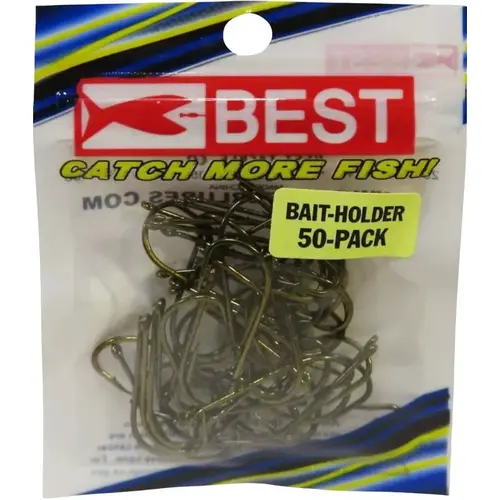 Stopper Lures Best Series Bait Holder Hook, Bronze - pack of 50 Stopper Lures Best Series Bait Holder Hook, Bronze - pack of 50