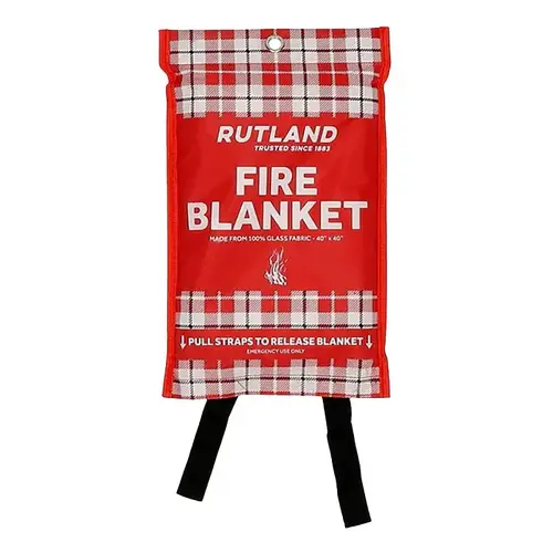 Rutland Fire Blanket, 40 in L, 40 in W, Fiberglass Rutland Fire Blanket, 40 in L, 40 in W, Fiberglass