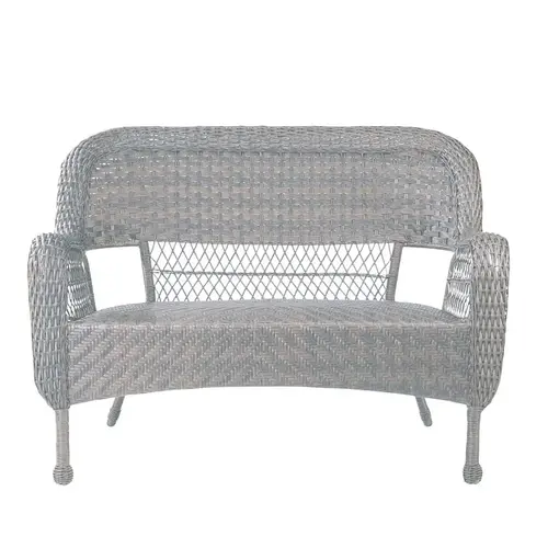 PATIO LOVESEAT STKG WICKER BRN PATIO LOVESEAT STKG WICKER BRN