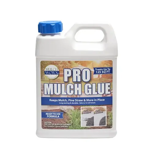 Mulch Worx Pro Mulch Glue, Ready To Use, White Mulch Worx Pro Mulch Glue, Ready To Use, White