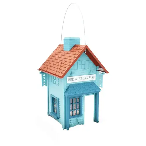 North States Village Series Hopper Bird Feeder, Bed and Breakfast, 6.5 lb, 1-Port/Perch, Plastic, 14 in H North States Village Series Hopper Bird Feeder, Bed and Breakfast, 6.5 lb, 1-Port/Perch, Plastic, 14 in H