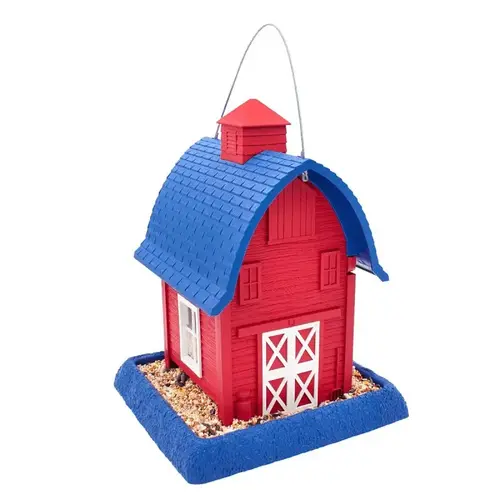 North States Village Series Hopper Bird Feeder, Americana Barn, 5 lb, Safflower Seed, Sunflower Seed, Wild Bird North States Village Series Hopper Bird Feeder, Americana Barn, 5 lb, Safflower Seed, Sunflower Seed, Wild Bird