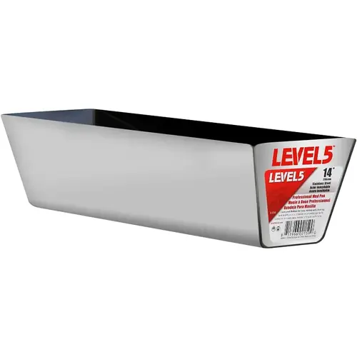 Level5 5-334 Curved Bottom Mud Pan, Stainless Steel Level5 5-334 Curved Bottom Mud Pan, Stainless Steel
