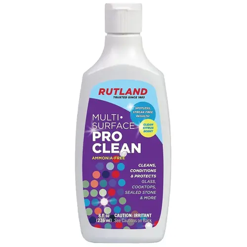 Rutland Multi-Surface Pro Cleaner, 8 oz Bottle, Cream, Citrus Rutland Multi-Surface Pro Cleaner, 8 oz Bottle, Cream, Citrus