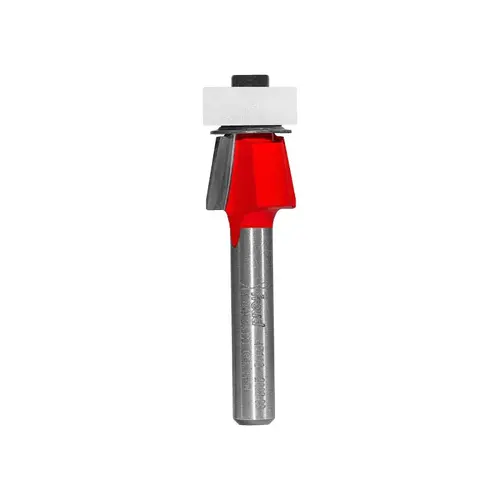 Freud Bevel Trim Bit, 9/16 in Dia Cutter, 13/32 in L Cutting, 2 in OAL, 1/4 in Dia Shank, 2-Cutter, Carbide Freud Bevel Trim Bit, 9/16 in Dia Cutter, 13/32 in L Cutting, 2 in OAL, 1/4 in Dia Shank, 2-Cutter, Carbide