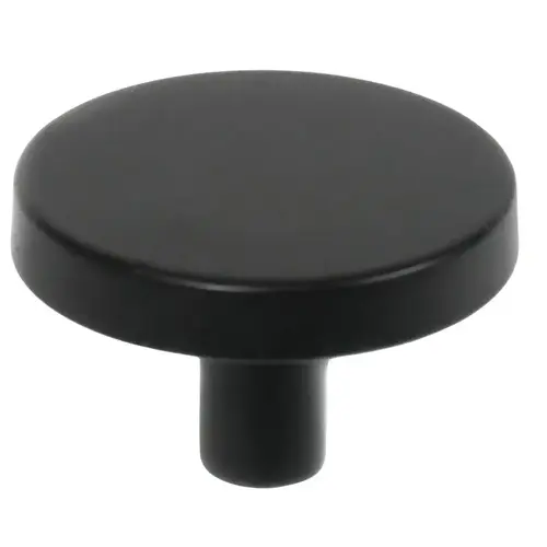 Laurey Tech Knob, 0.79 in Projection, Zinc, Matte Black Laurey Tech Knob, 0.79 in Projection, Zinc, Matte Black