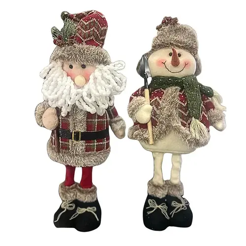 Santas Forest Standing Snowman/Santa FBRC, 20 in H Santas Forest Standing Snowman/Santa FBRC, 20 in H