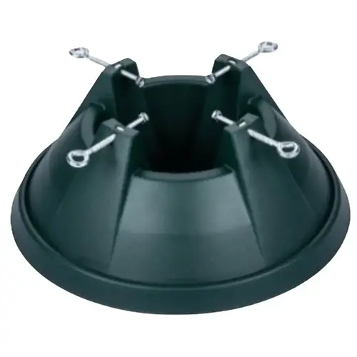 Santas Forest Tree Stand, 10 in H, Plastic, Green, Matte Santas Forest Tree Stand, 10 in H, Plastic, Green, Matte