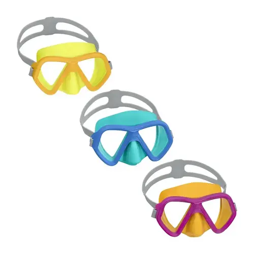 Bestway Diving Mask, 3 years, Polycarbonate Lens, Strap, Blue/Pink/Red/Transparent Bestway Diving Mask, 3 years, Polycarbonate Lens, Strap, Blue/Pink/Red/Transparent