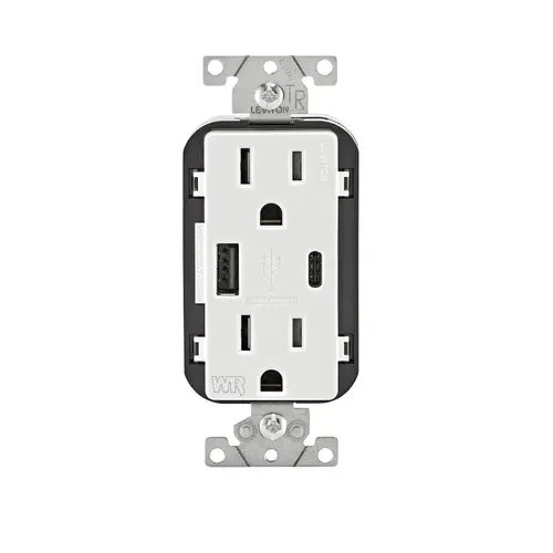 SmartlockPro M72-GFTR1-03W Tamper-Resistant Slim GFCI Outlet with LED Indicator Light, 125 VAC, 15 A, NEMA: NEMA 5-15R SmartlockPro M72-GFTR1-03W Tamper-Resistant Slim GFCI Outlet with LED Indicator Light, 125 VAC, 15 A, NEMA: NEMA 5-15R