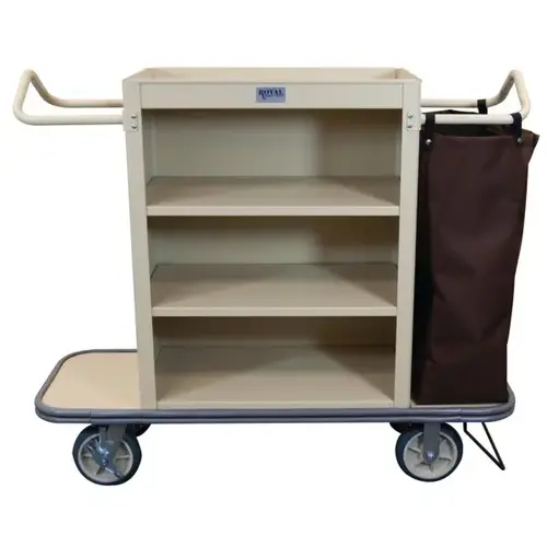 Cruise Line Housekeeping Cart, Beige, 3 Shelves Cruise Line Housekeeping Cart, Beige, 3 Shelves