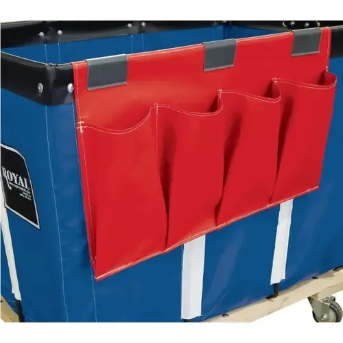 Janitorial Organizer, Red Vinyl, Four Pockets Janitorial Organizer, Red Vinyl, Four Pockets