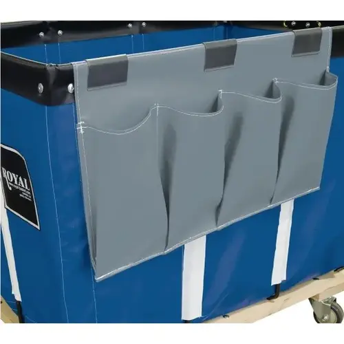 Janitorial Organizer, Gray Vinyl, Four Pockets Janitorial Organizer, Gray Vinyl, Four Pockets