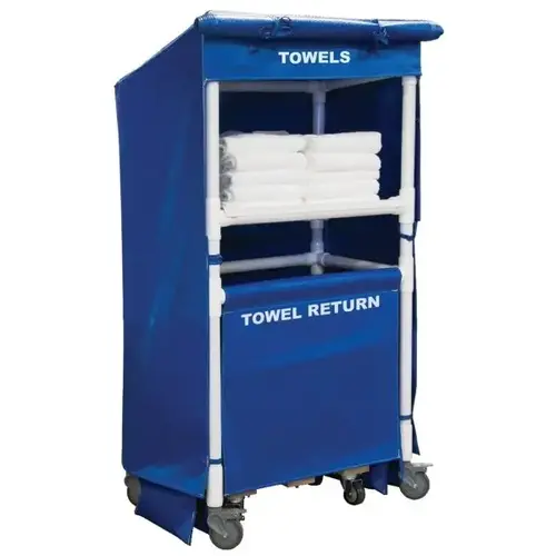 32 Towel Station, One Shelf, Vinyl Cover, Towel Return Cart 32 Towel Station, One Shelf, Vinyl Cover, Towel Return Cart