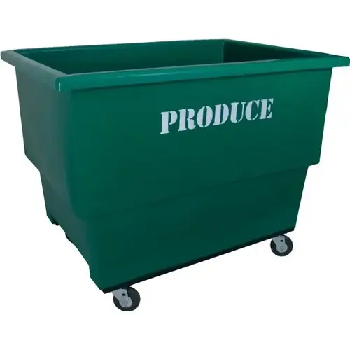 26.5 Cubic Foot Produce Cart, Green, Drain Plug And Shelf 26.5 Cubic Foot Produce Cart, Green, Drain Plug And Shelf