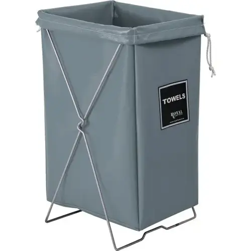 Towel Hamper Bag, Gray, Stand Not Included Towel Hamper Bag, Gray, Stand Not Included