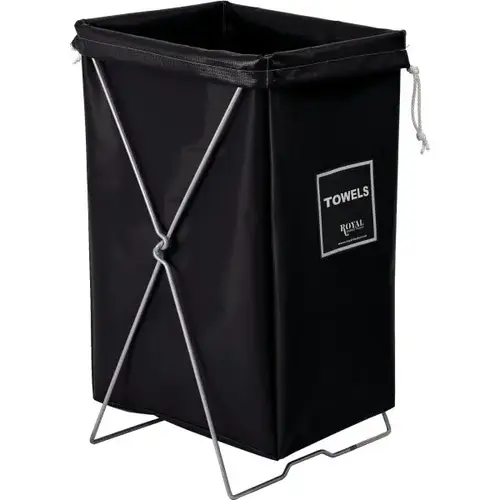 Towel Hamper Bag, Black, Stand Not Included Towel Hamper Bag, Black, Stand Not Included
