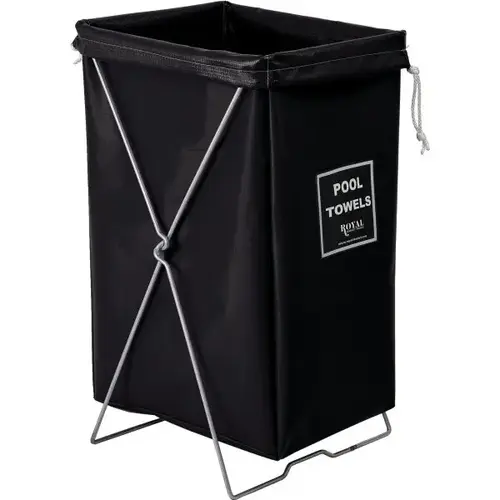 Pool Towel Hamper Bag, Black, Stand Not Included Pool Towel Hamper Bag, Black, Stand Not Included