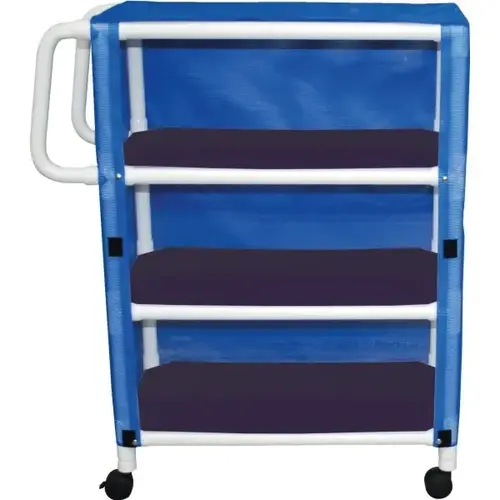 Linen Cart Three-Shelf Royal Blue Linen Cart Three-Shelf Royal Blue