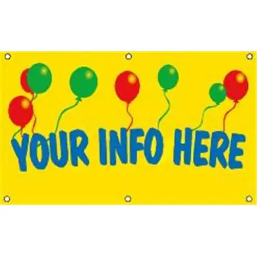 Semi-Custom Banner, 5 ft X 3 ft Semi-Custom Banner, 5 ft X 3 ft