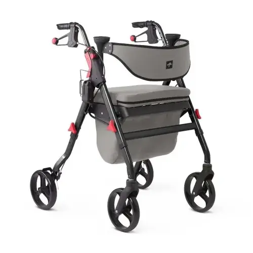 Empower Rollator With Microban Treated Touch Points And Seat Black Empower Rollator With Microban Treated Touch Points And Seat Black