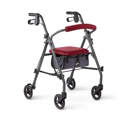 Rollator W/6" Wheels Microban Treated Touch Points/seat Burgundy Rollator W/6" Wheels Microban Treated Touch Points/seat Burgundy