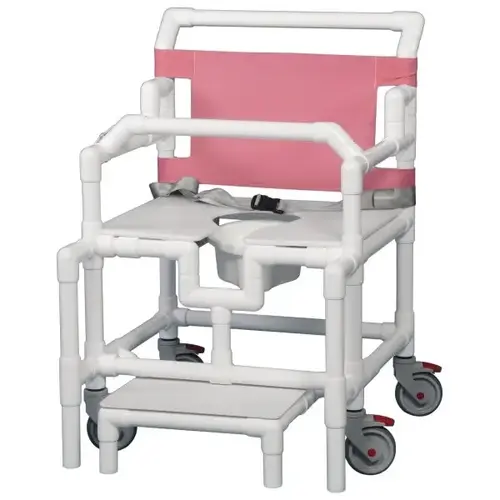 Shower Commode Chair Footrest Seat Belt Left 550 Lbs In Wineberry Shower Commode Chair Footrest Seat Belt Left 550 Lbs In Wineberry