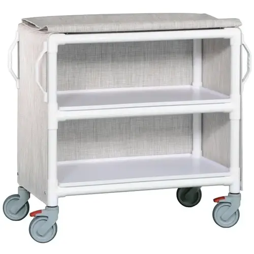 2 Shelf Medium Linen Cart In Linen 2 Shelf Medium Linen Cart In Linen