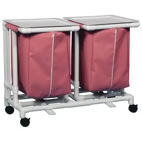 Jumbo Double Hamper With Foot Pedal Cap Wineberry Mesh Jumbo Double Hamper With Foot Pedal Cap Wineberry Mesh