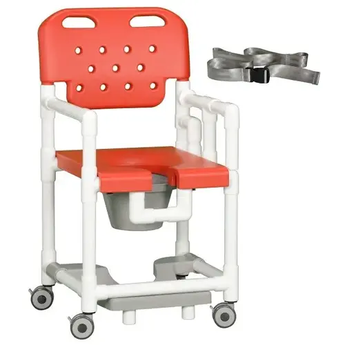 20" Clearance Shower Commode Chair Footrest Seat Belt Left Left Drop Arm Re 20" Clearance Shower Commode Chair Footrest Seat Belt Left Left Drop Arm Re