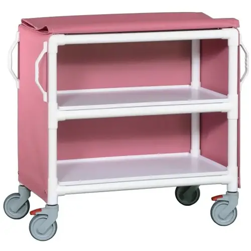 2 Shelf Medium Linen Cart In Wineberry 2 Shelf Medium Linen Cart In Wineberry