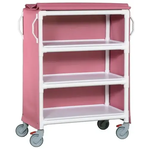 3 Shelf Medium Linen Cart In Wineberry 3 Shelf Medium Linen Cart In Wineberry