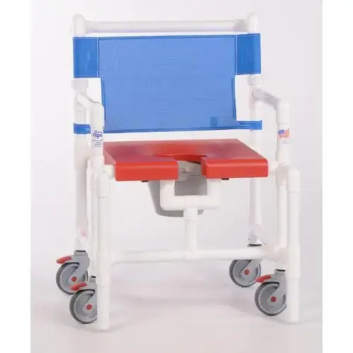 Elite 450 Lbs Shower Chair Commode With Blow Molded Seat, R-Blue Elite 450 Lbs Shower Chair Commode With Blow Molded Seat, R-Blue