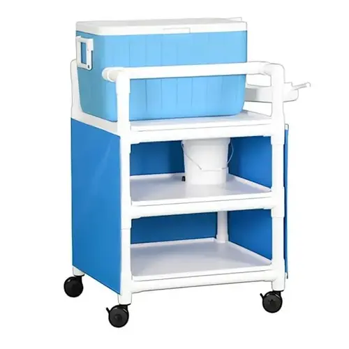 Ice Cart With 50 Qt Cooler And Generous Storage Ice Cart With 50 Qt Cooler And Generous Storage