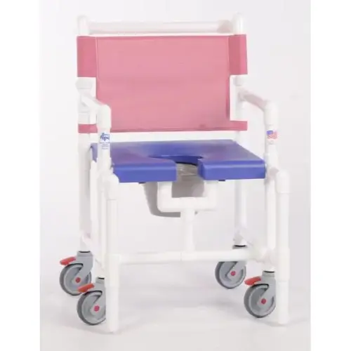 Elite 375 Lbs Shower Commode Chair With Blow Molded Seat, B-Wineberry Elite 375 Lbs Shower Commode Chair With Blow Molded Seat, B-Wineberry